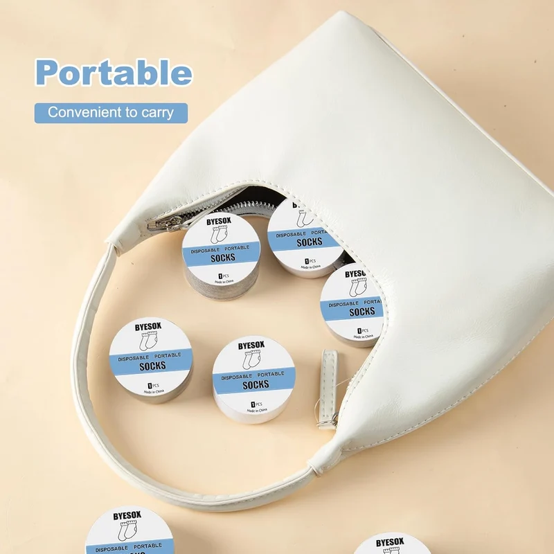 On-The-Go Compressed Comfort Travel Socks