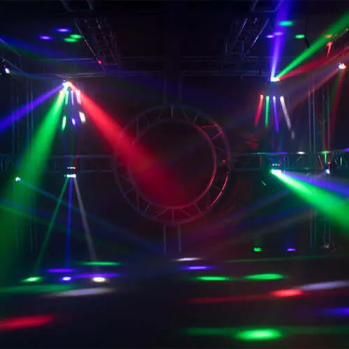 SHEHDS Mini LED RGBW Beam 8x6W Spider Light Moving Head Laser