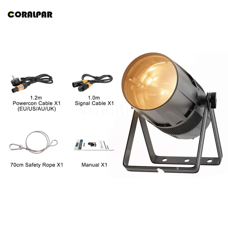 CORALPAR IP65 Waterproof LED Zoom & Wash 300W Cool & Warm White 2in1 Par Light With High Brightness