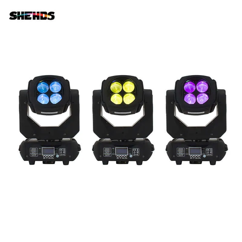 SHEHDS 4x25W RGBW Beam Moving Head Light
