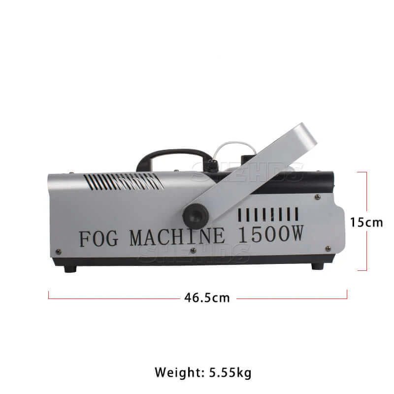 SHEHDS 1500W Smoke Machine With Remote, Wire & DMX512