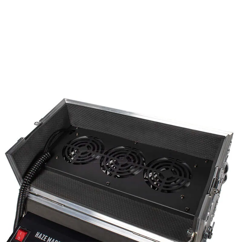 SHEHDS 660W Haze Machine with Flight Case Fogger Equipment DMX & Remote Control