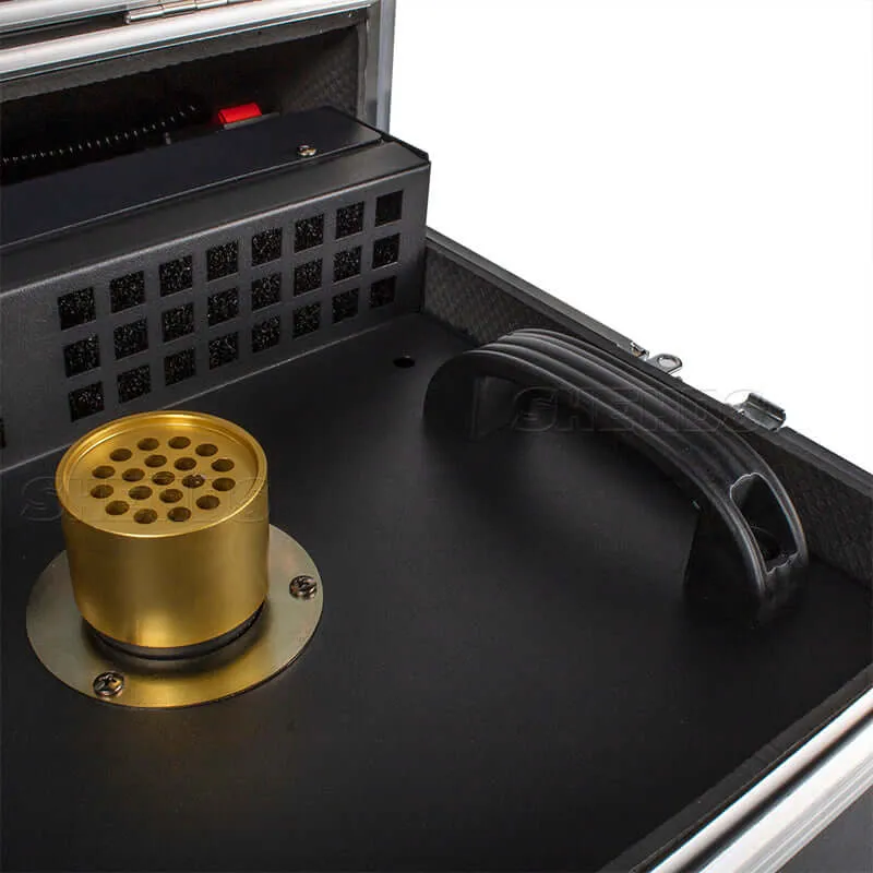 SHEHDS 660W Haze Machine with Flight Case Fogger Equipment DMX & Remote Control