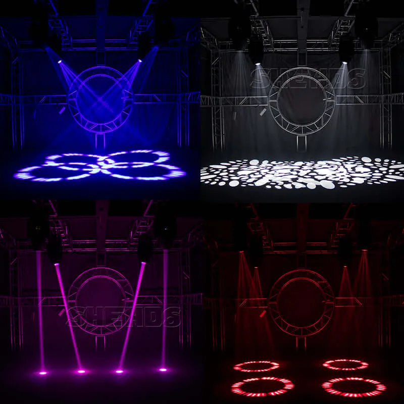 SHEHDS 380W 3in1 Beam & GOBO & Wash Moving Head Light