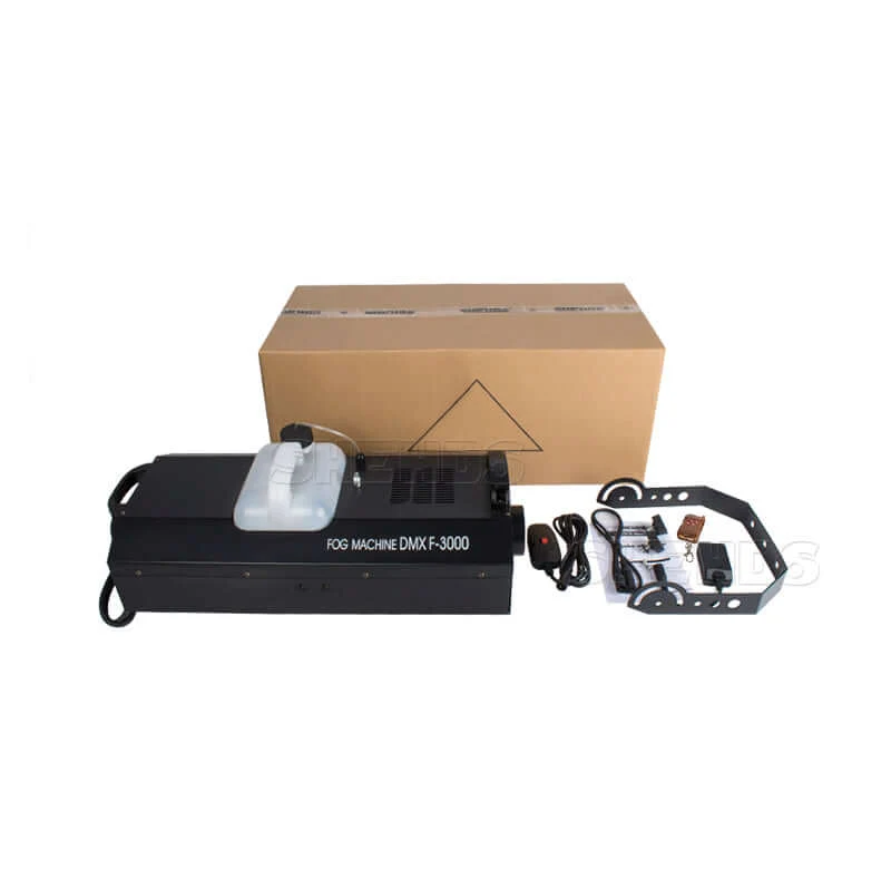 SHEHDS 3000W Smoke & Fog Machine With Remote, Wire & DMX512 Control