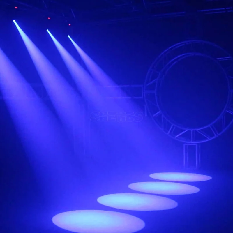 SHEHDS 80W LED Spotlight With 3-Prism Gobo Light