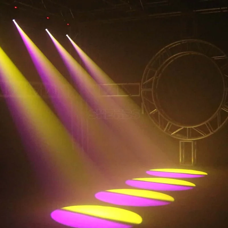 SHEHDS 80W LED Spotlight With 3-Prism Gobo Light