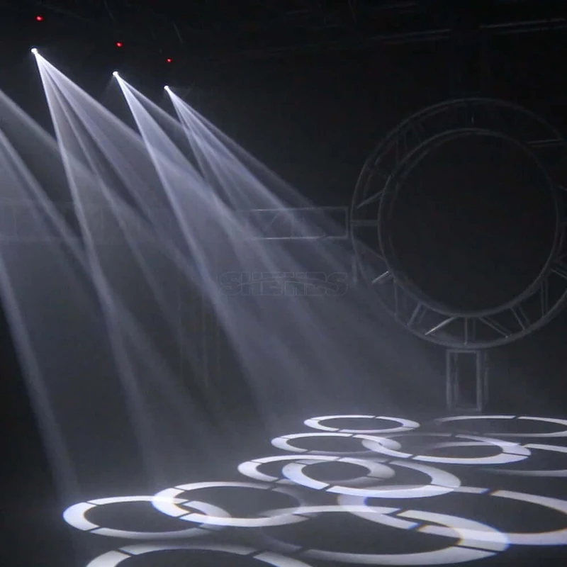 SHEHDS 80W LED Spotlight With 3-Prism Gobo Light