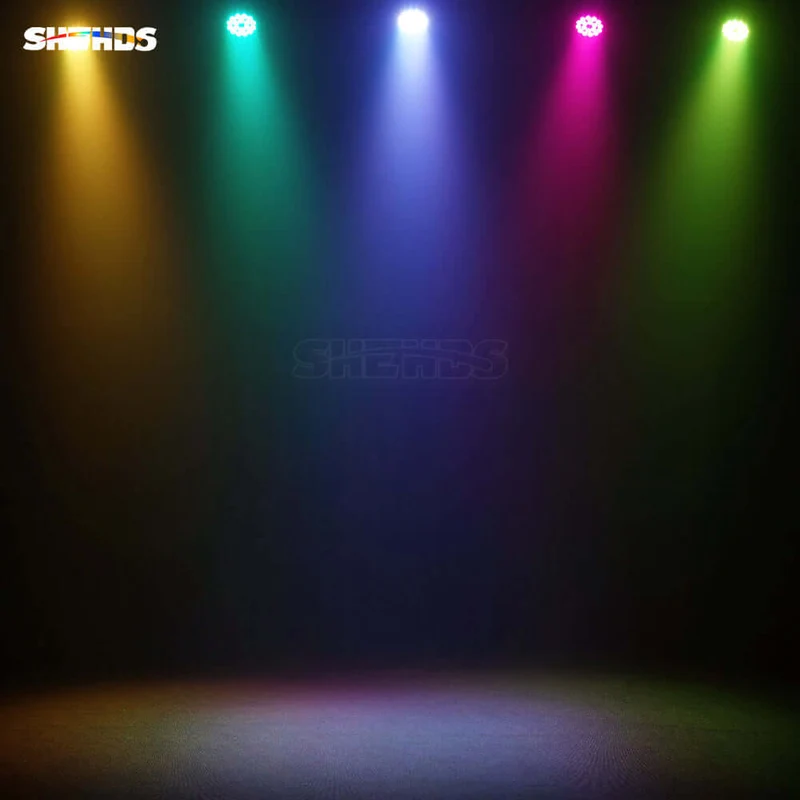 SHEHDS New Version LED 18x18W RGBWA+UV 6in1 Par Light Big Aluminum Alloy