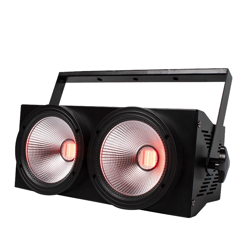 SHEHDS COB Blinder 2Eyes LED 2x100W RGBWA+UV 6in1 Par Light