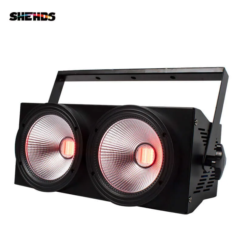 SHEHDS COB Blinder 2Eyes LED 2x100W RGBWA+UV 6in1 Par Light