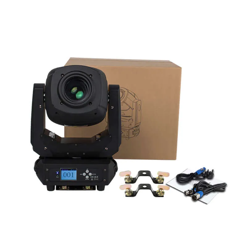 SHEHDS LED 230W Spot Zoom Moving Head Light with GOBO, Color Plate