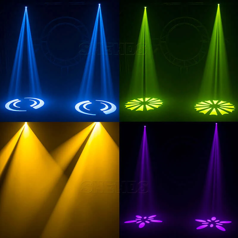 SHEHDS LED 230W Spot Zoom Moving Head Light with GOBO, Color Plate