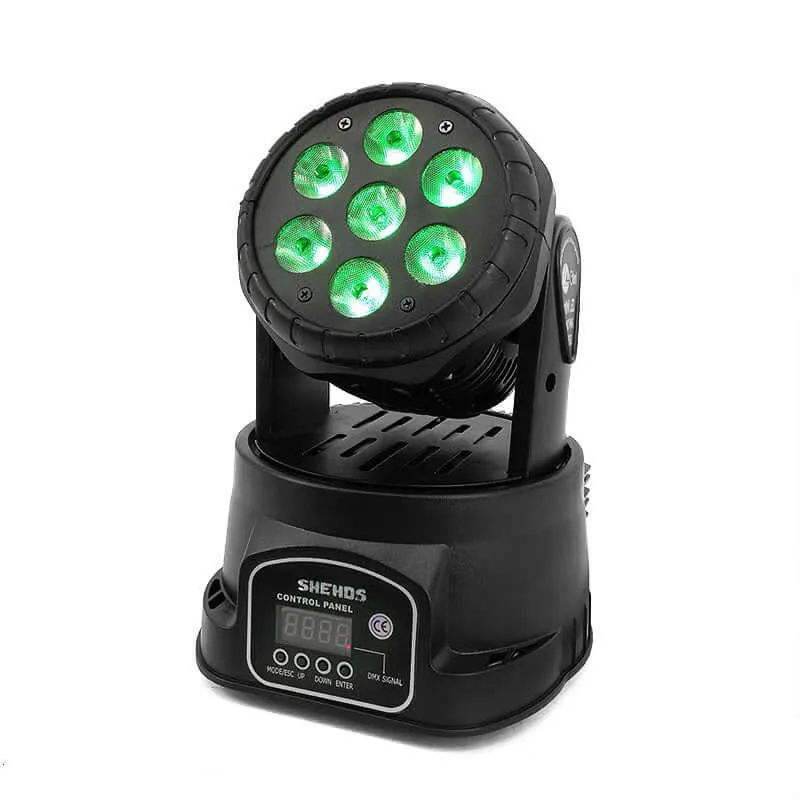 SHEHDS LED 7x12W / 7x18W Wash Moving Head Light