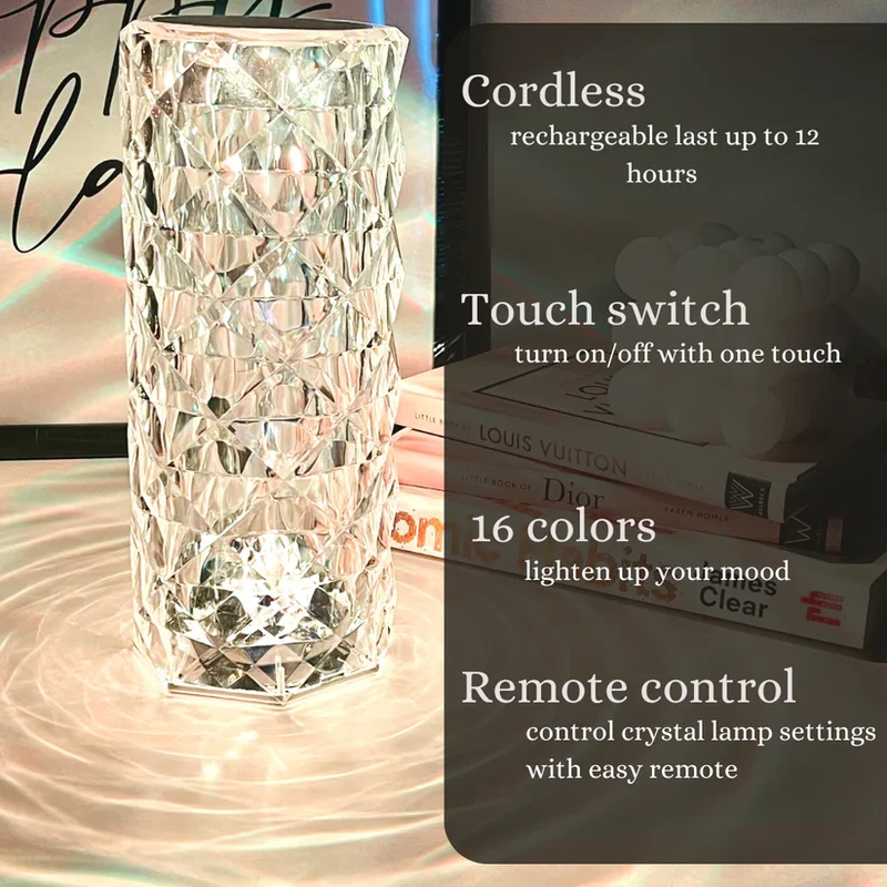 Crystal Lamp with 16 Colors in 1