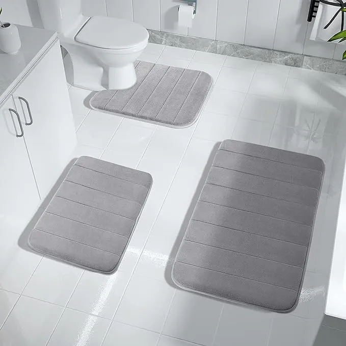 Water Absorption Floor Mat with Memory Foam by RetroGoods (Premium Quality)