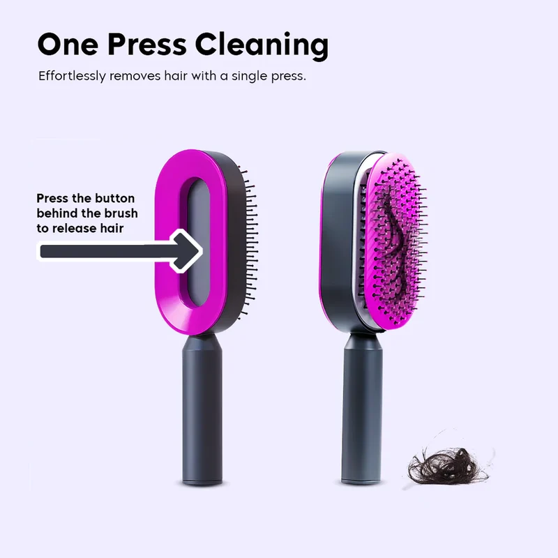 Self-Cleaning Hair Brush