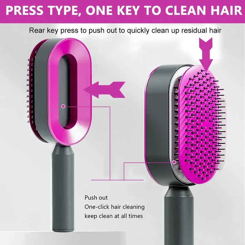 Self-Cleaning Hair Brush