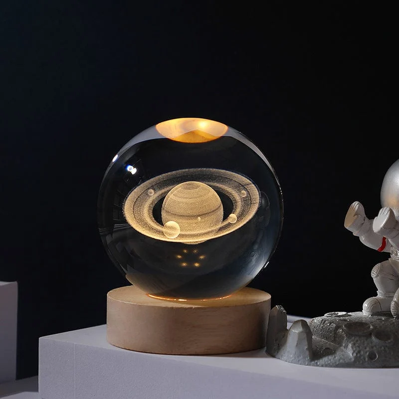 Saturn Crystal Ball Night Light