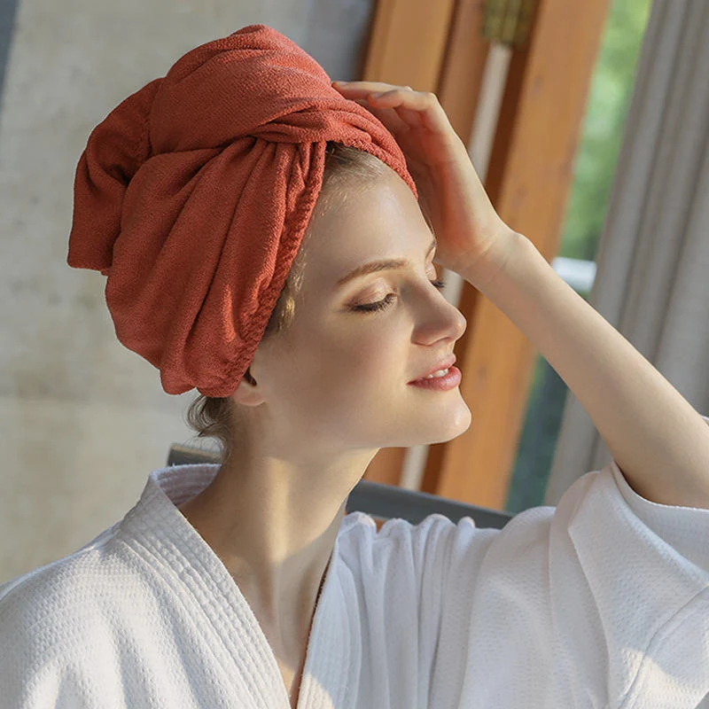 Quick-Dry Banana Hair Towel (Pack of 2)