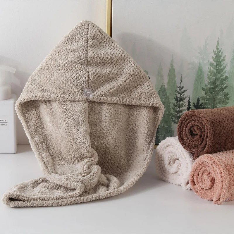 Quick-Dry Banana Hair Towel (Pack of 2)