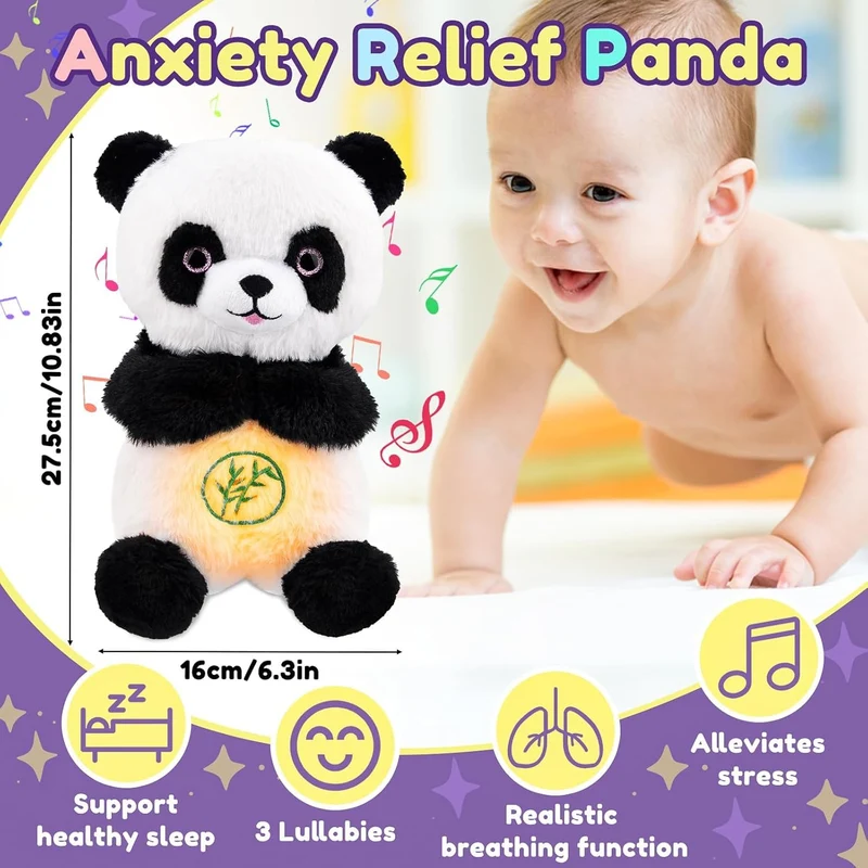Cuddly Breathing Panda Toy