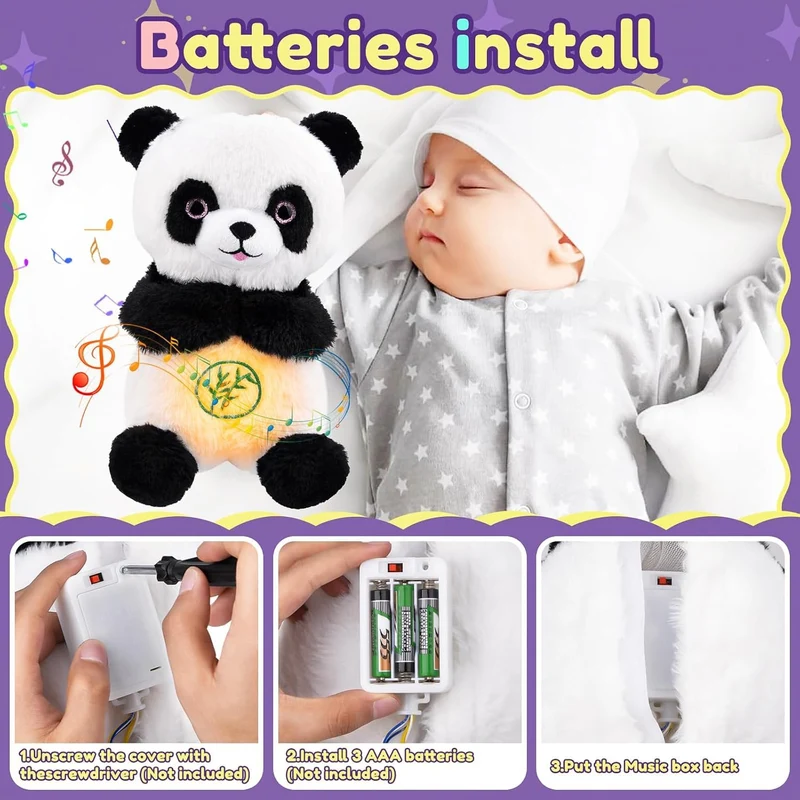 Cuddly Breathing Panda Toy