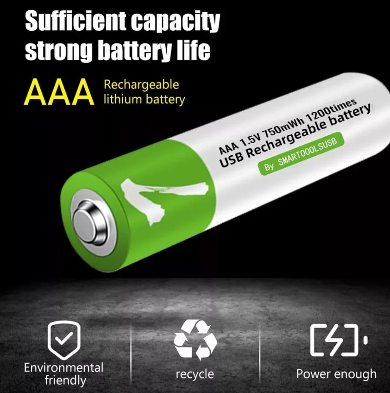EcoSmart Rechargeable AAA Battery Set