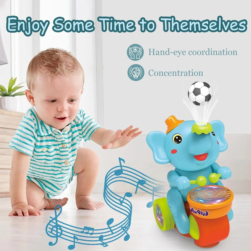 Playful Musical Elephant