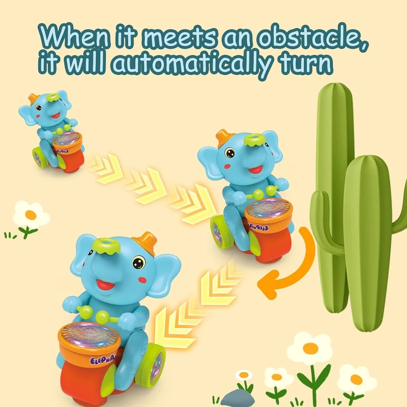 Playful Musical Elephant