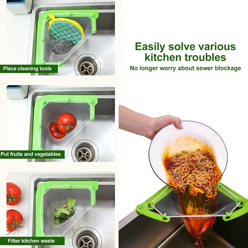 Corner Space Saver Mesh Holder