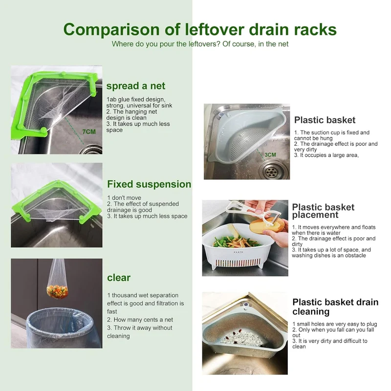 Corner Space Saver Mesh Holder