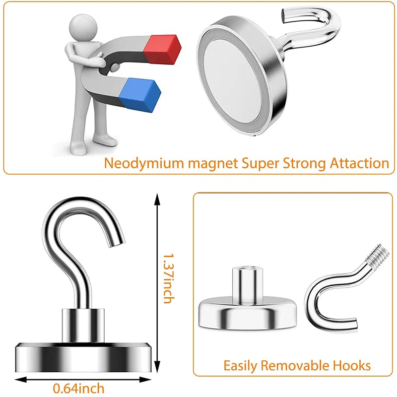 NinjaMag Heavy Duty Hooks