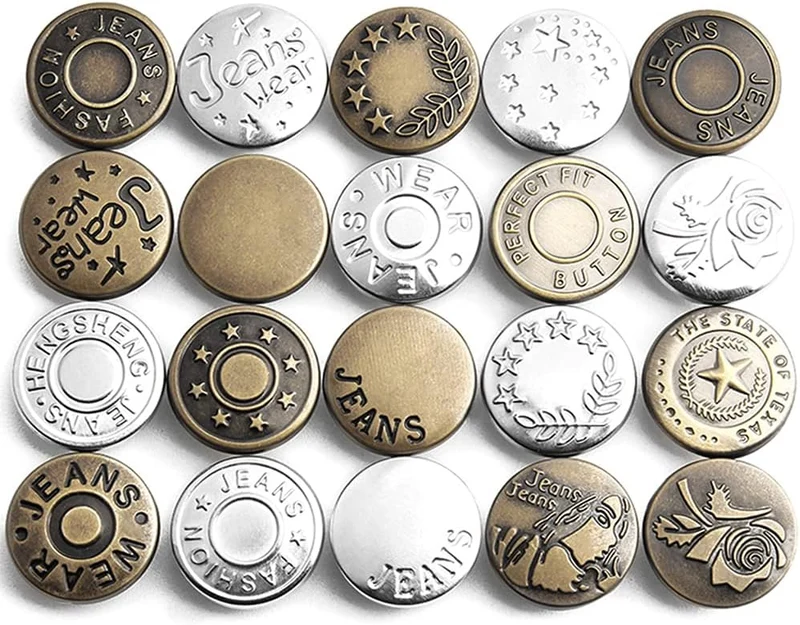 LuxeNatural 10pcs Button Pack