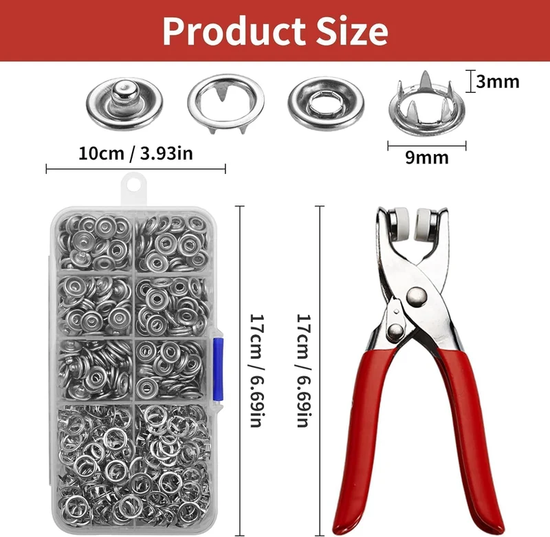 SnapGrip Metal Button Kit
