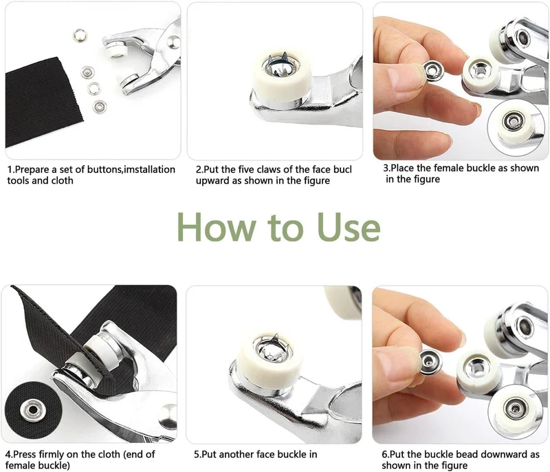 SnapGrip Metal Button Kit