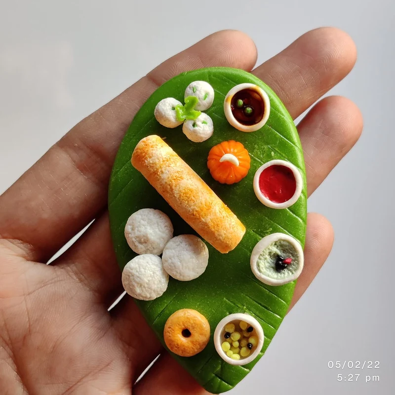 Clay 3D Food Art Souvenir Fridge Magnet