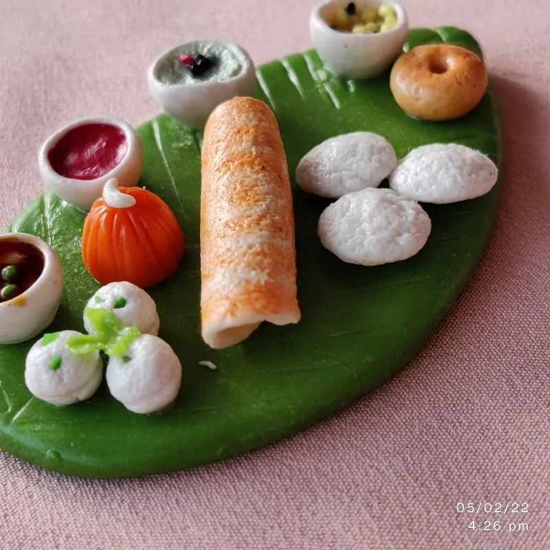 Clay 3D Food Art Souvenir Fridge Magnet