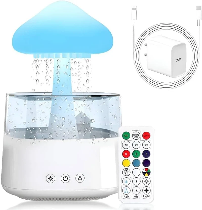 Mushroom Rain Relaxation Lamp Humidifier
