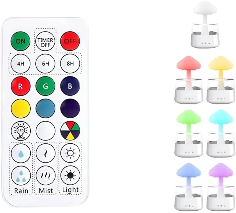 Mushroom Rain Relaxation Lamp Humidifier
