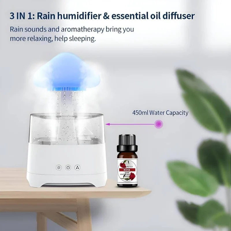 Mushroom Rain Relaxation Lamp Humidifier