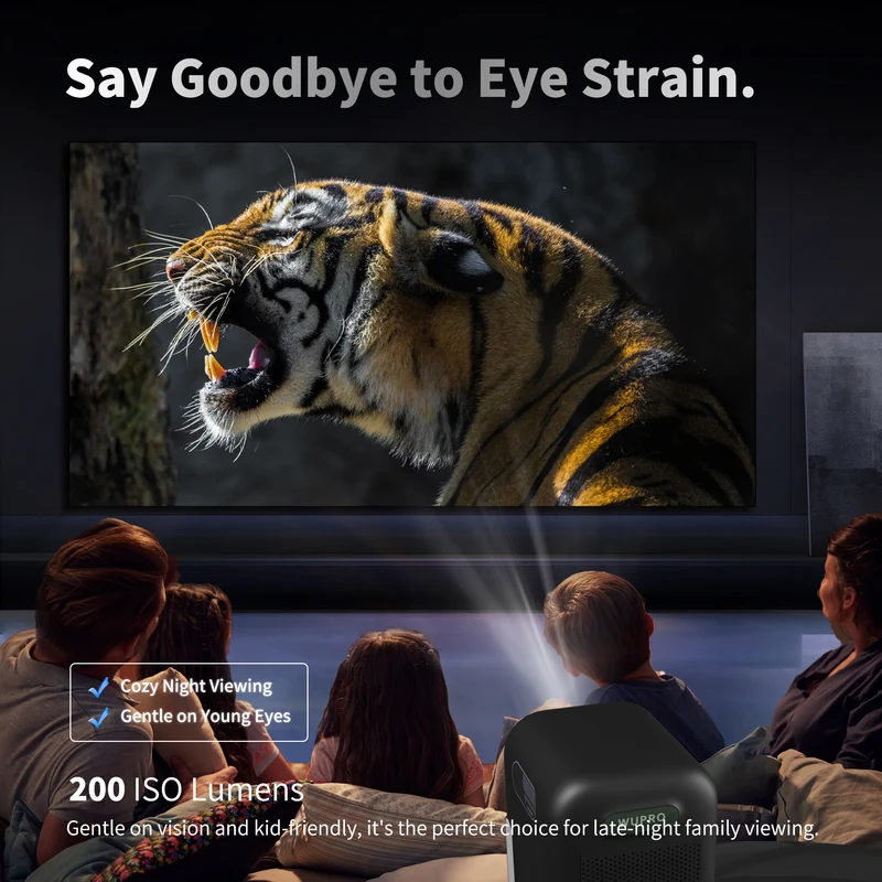 WUPRO Cinema G2 Galaxy Two Smart Projector | Certified Google TV & Netflix | Native 1080P & 200 ISO Lumens