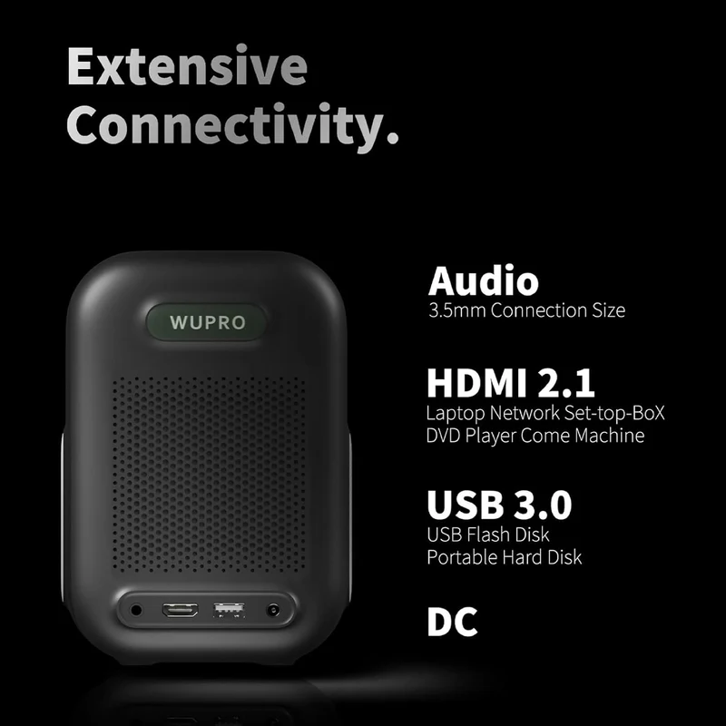 WUPRO Cinema G2 Galaxy Two Smart Projector | Certified Google TV & Netflix | Native 1080P & 200 ISO Lumens