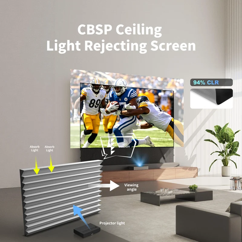 WUPRO Cinema LeApex CLR Smart Motorized Floor Rising Screen CBSP