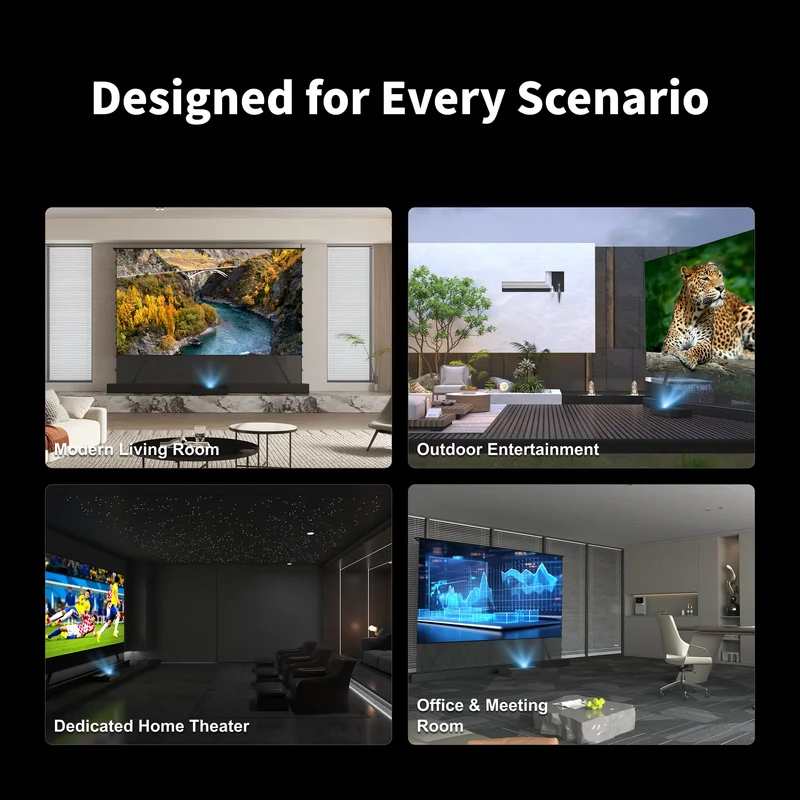 WUPRO Cinema LeApex CLR Smart Motorized Floor Rising Screen CBSP