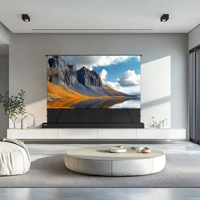 WUPRO Cinema LeApex CLR Smart Motorized Floor Rising Screen CBSP