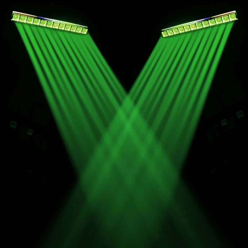 GalaxyJet LED 12x40W RGBW Zoom Beam Moving Head Lighting | Pixel Control Low Noise for DJ Club Bar Live Show Theater