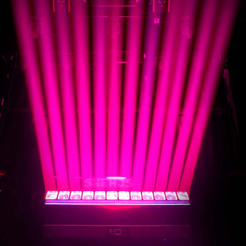 GalaxyJet LED 12x40W RGBW Zoom Beam Moving Head Lighting | Pixel Control Low Noise for DJ Club Bar Live Show Theater