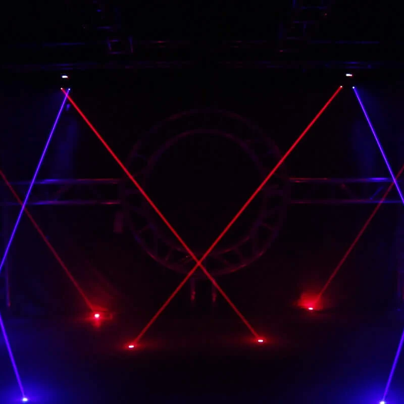 SHEHDS 3000mW RGB / RGB 3in1 DMX Scanner Moving Head Laser Light