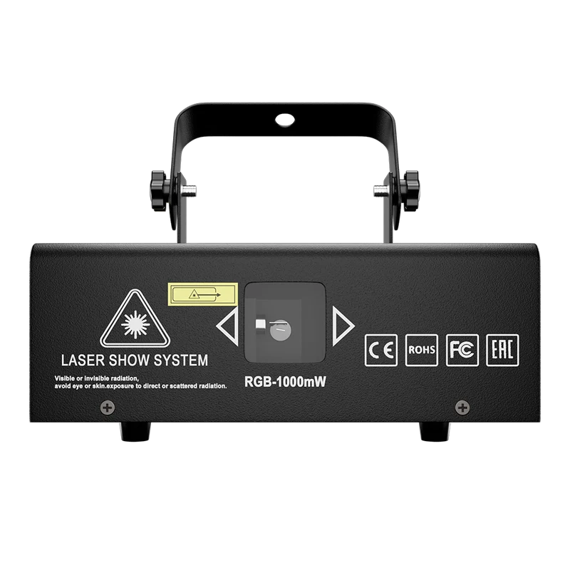 SHEHDS APP Control 1W RGB Laser Projector – Double Pattern Animation, DMX Compatible Stage Scanner Light